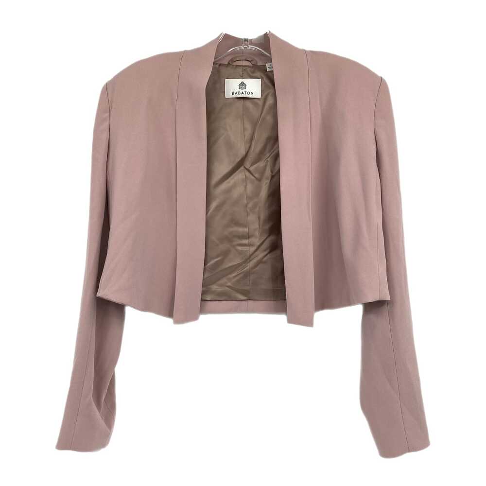 Babaton Pink Cropped Padded Shoulder Blazer | Women’s Size 0